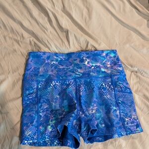 CVG shorts 2.5" Blue Metallic Patterned Women’s High-Waist shorts